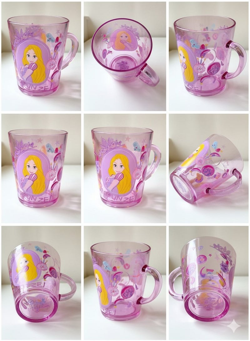 Disney Rapunzel Kids Plastic Cup 260ml | BPA-Free Reusable Drinking Cup | Cartoon Water, Juice & Milk Cup for Girls - Image 4
